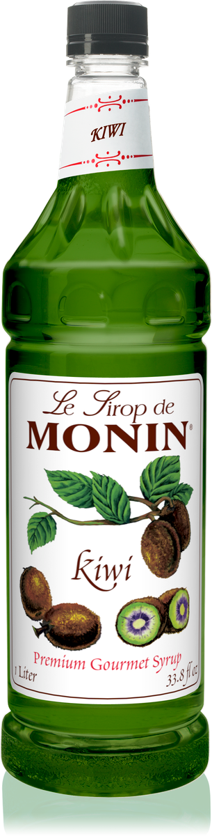 Monin Kiwi Flavoring Syrup 1L Plastic Bottle