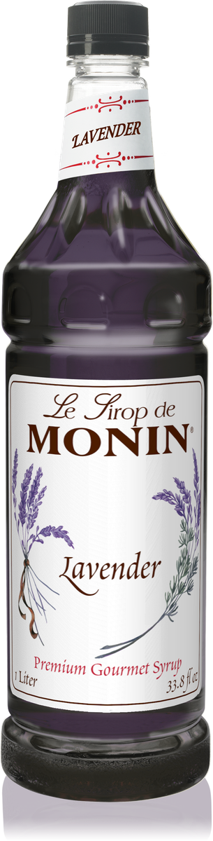 Monin Lavender Flavoring Syrup 1L Plastic Bottle