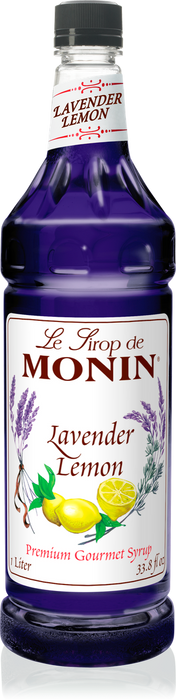 Monin Lavender Lemon Flavoring Syrup 1L Plastic Bottle