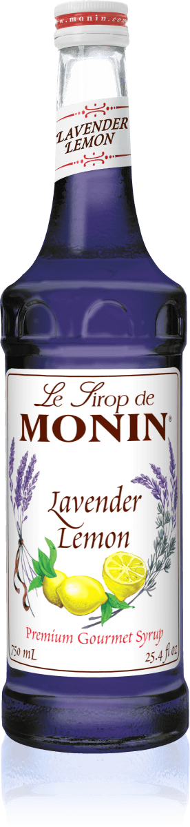 Monin Lavender Lemon Flavoring Syrup 750mL Glass Bottle