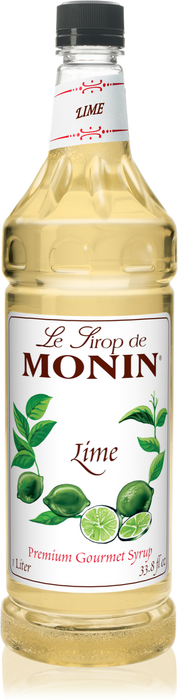 Monin Lime Flavoring Syrup 1L Plastic Bottle