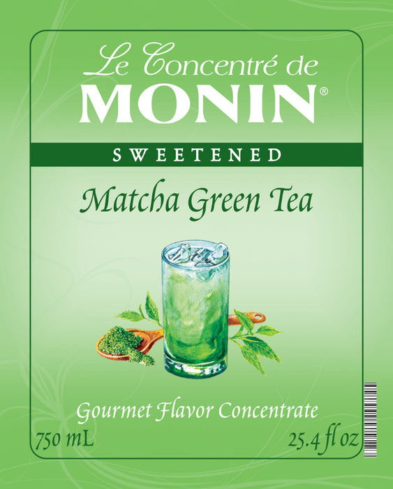 Monin Matcha Green Tea 7:1 Concentrate 750mL Glass Bottle