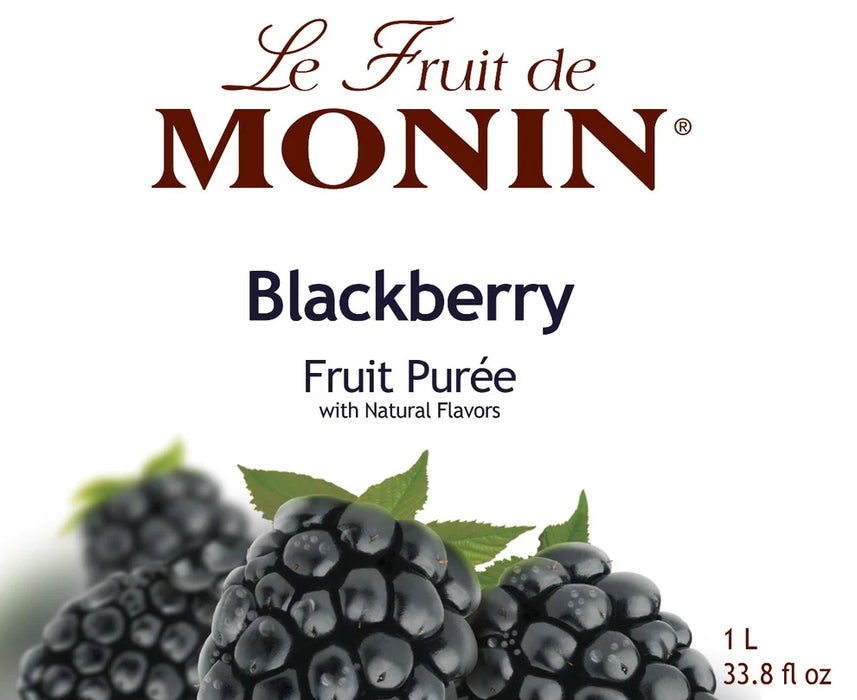 Monin Blackberry Fruit Puree 4 - 1L Bottles (CASE)
