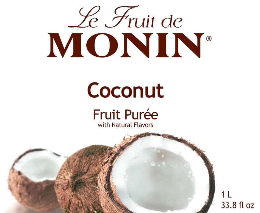 Monin Coconut Fruit Puree 4 - 1L Bottles (CASE)