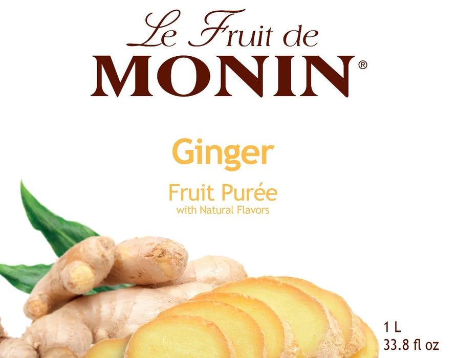 Monin Ginger Fruit Puree 4 - 1L Bottles (CASE)
