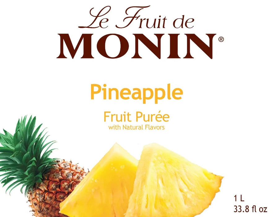 Monin Pineapple Fruit Puree 4 - 1L Bottles (CASE)