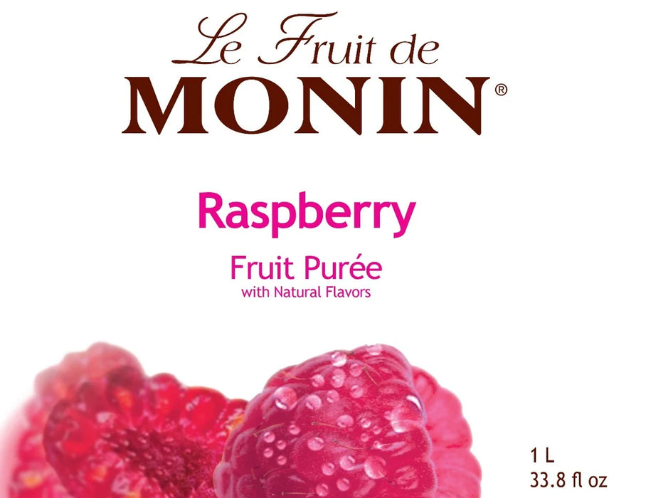 Monin Raspberry Fruit Puree 4 - 1L Bottles (CASE)