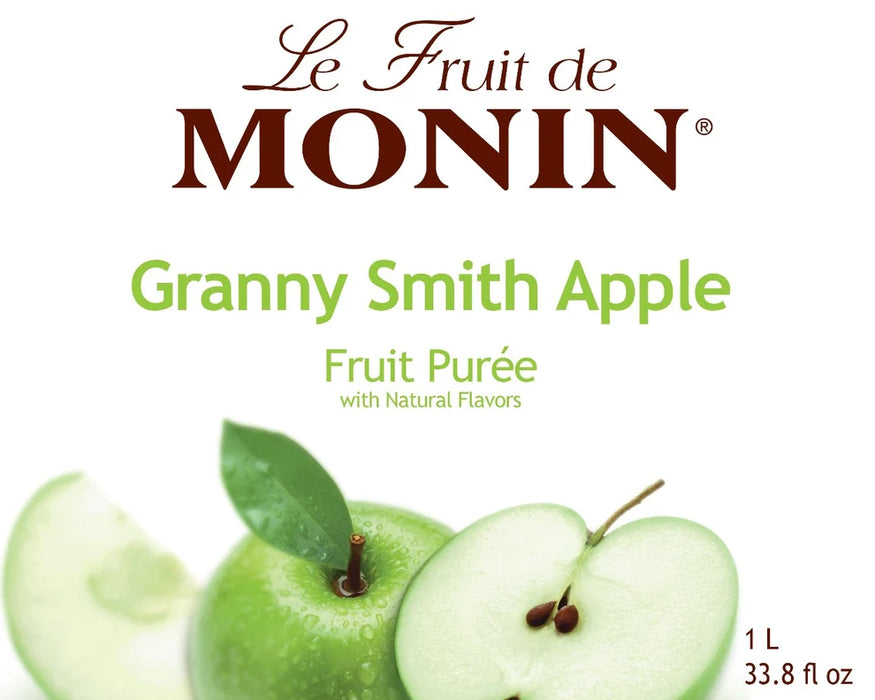 Monin Granny Smith Apple Fruit Puree 4 - 1L Bottles (CASE)
