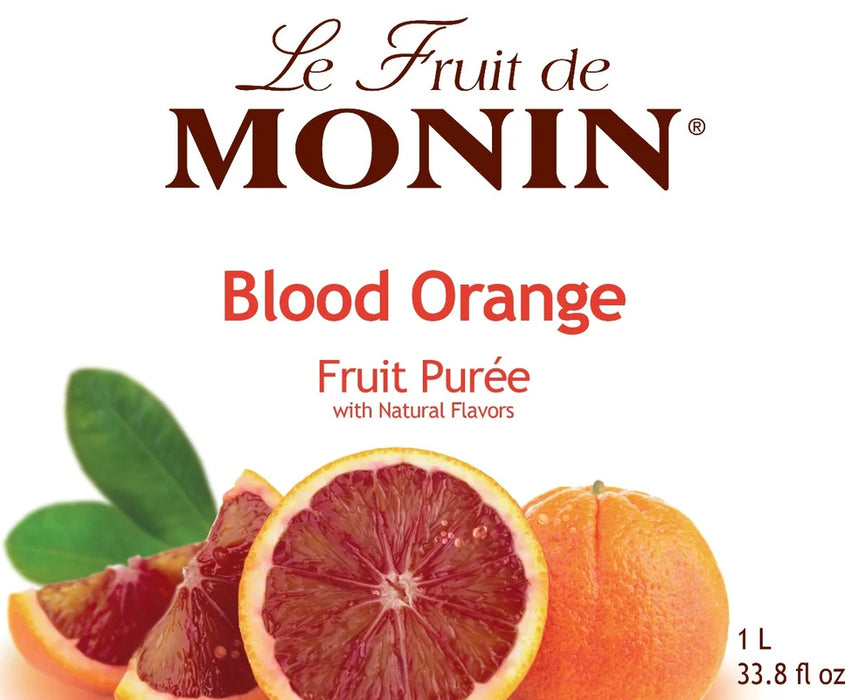 Monin Blood Orange Fruit Puree 4 - 1L Bottles (CASE)