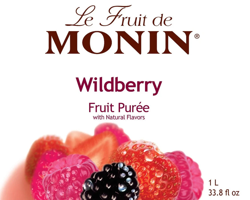 Monin Wild berry Fruit Puree 4 - 1L Bottles (CASE)