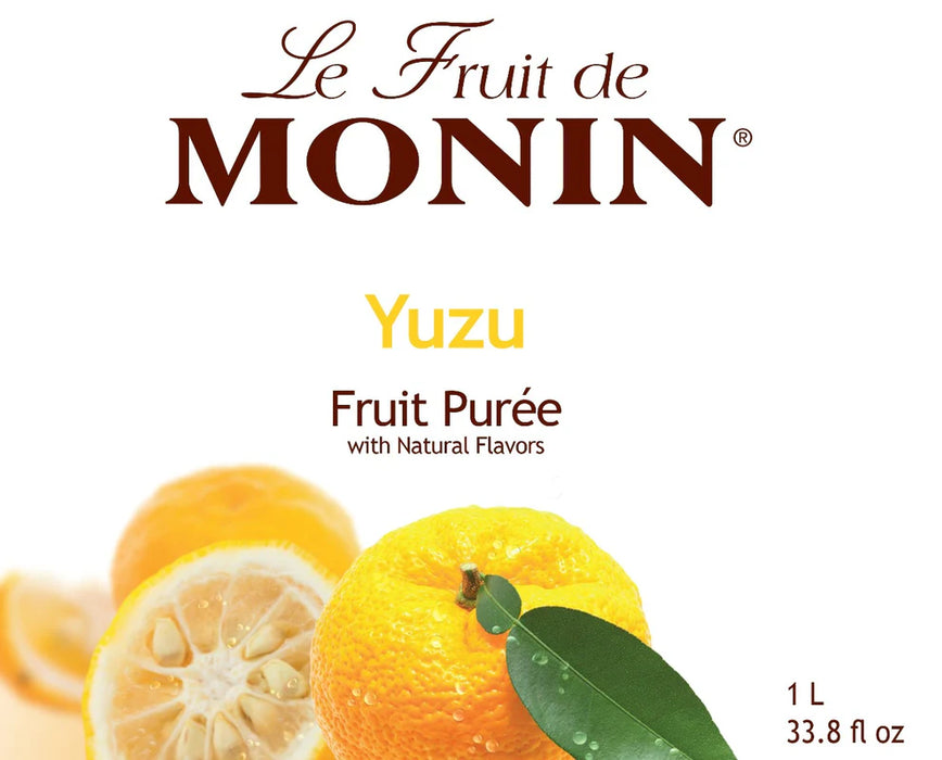 Monin Yuzu Fruit Puree 4 - 1L Bottles (CASE)