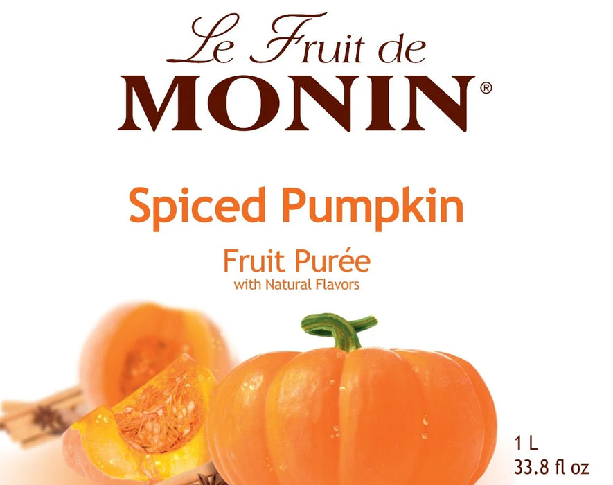 Monin Spiced Pumpkin Fruit Puree 4 - 1L Bottles (CASE)