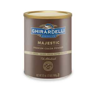 Ghirardelli Chocolate Majestic Chocolate & Cocoa Gourmet Powder 2lb Can