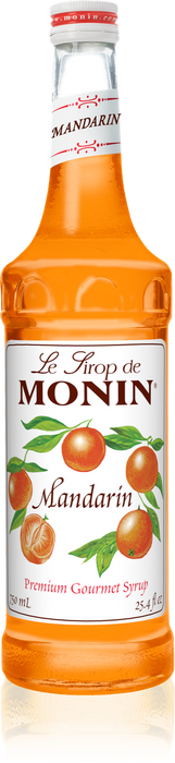 Monin Mandarin Flavoring Syrup 750mL Glass Bottle