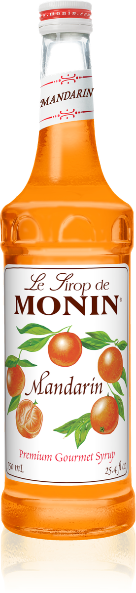 Monin Mandarin Flavoring Syrup 750mL Glass Bottle