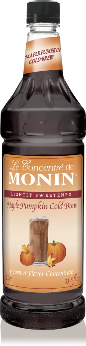 Monin Maple Pumpkin Cold Brew 7:1 Concentrate 1L Plastic Bottle