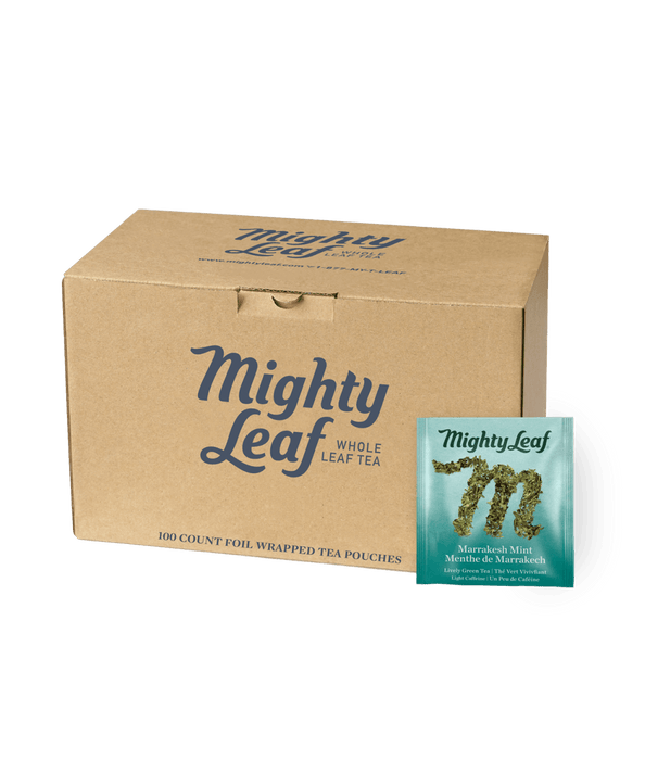 Mighty Leaf Tea Marrakesh Mint Green Foodservice 100ct Box