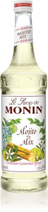 Monin Mojito Mix Flavoring Syrup 750mL Glass Bottle