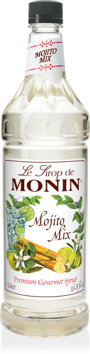 Monin Mojito Mix Flavoring Syrup 1L Plastic Bottle