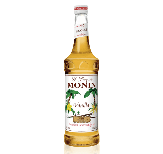 Monin Vanilla Flavoring Syrup 750mL Glass Bottle
