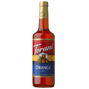 Torani Orange Dairy Friendly Flavoring Syrup 750mL Glass Bottle