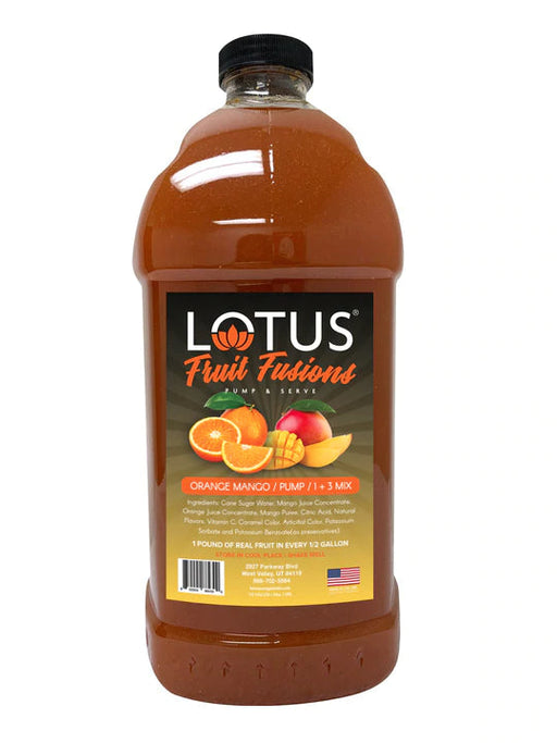 Lotus Energy Orange Mango Fruit Fusions Concentrates 64oz Bottle