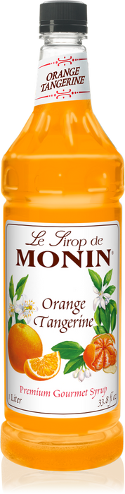 Monin Orange Tangerine Flavoring Syrup 1L Plastic Bottle