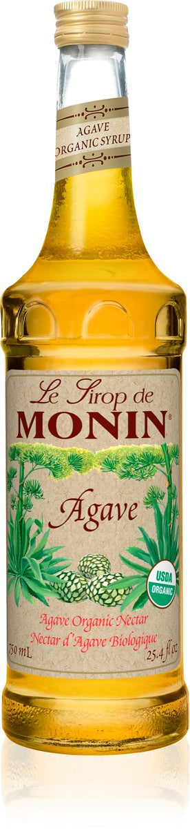 Monin Organic Agave Flavoring Syrup 750mL Glass Bottle