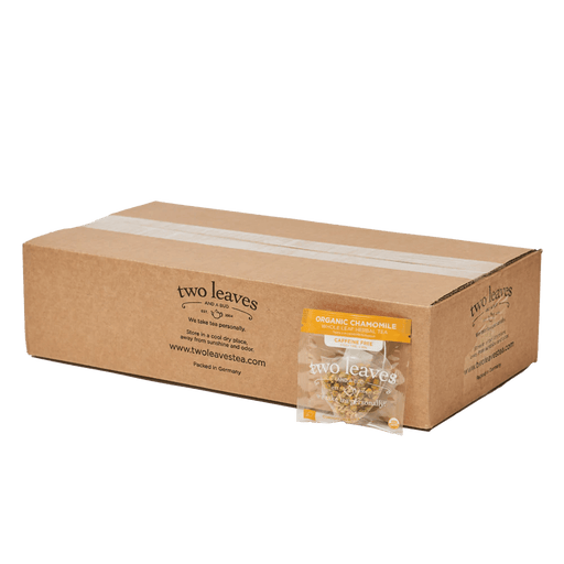 Two Leaves Organic Chamomile Herbal Tea Foodservice 100ct Box