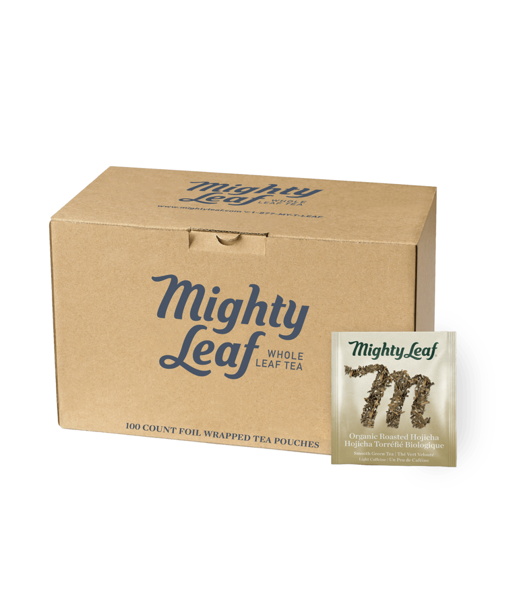 Mighty Leaf Tea Organic Hojicha Green Foodservice 100ct Box Dilworth Coffee