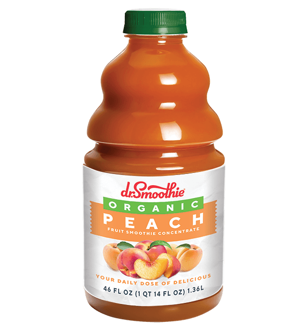 Dr. Smoothie Organic Peach Fruit Smoothie Concentrate 46oz Bottle