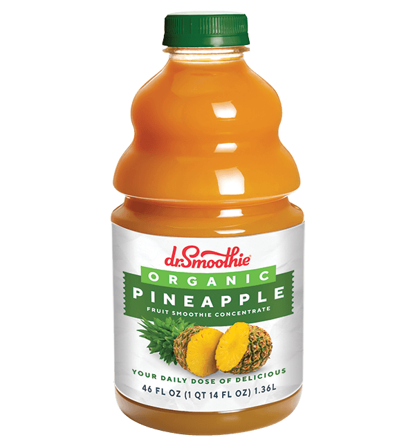 Dr. Smoothie Organic Pineapple Fruit Smoothie Concentrate 46oz Bottle