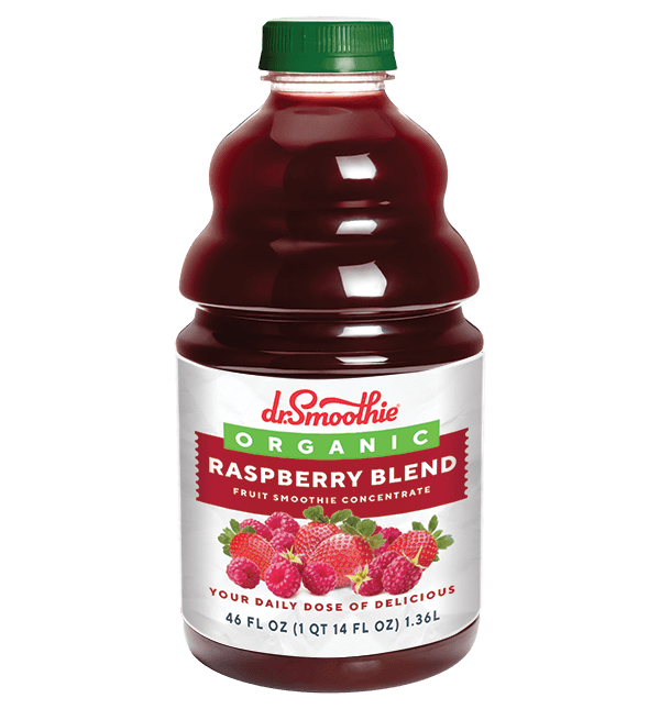 Dr. Smoothie Organic Raspberry Fruit Smoothie Concentrate 46oz Bottle