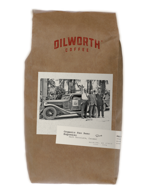 Dilworth Coffee Organic San Remo Blend 12oz Bag