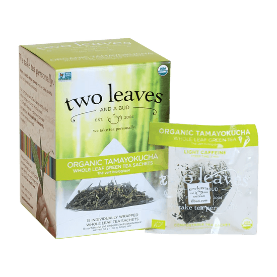 Two Leaves Organic Tamayokucha Green Tea 15ct Box - Dilworth Coffee