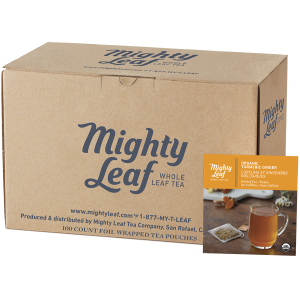 Mighty Leaf Tea Organic Turmeric Ginger Foodservice 100ct Box