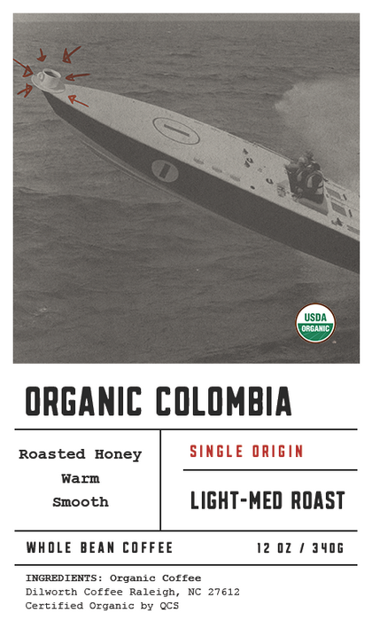Dilworth Coffee Organic Colombia 12oz Bag