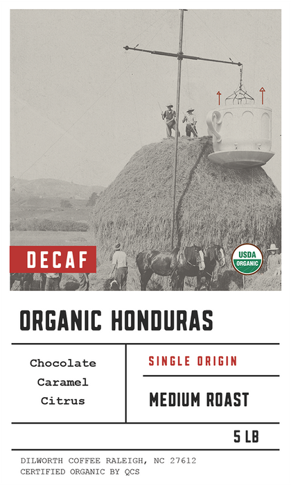Dilworth Coffee Organic Honduras Decaf 5lb Bulk Bag