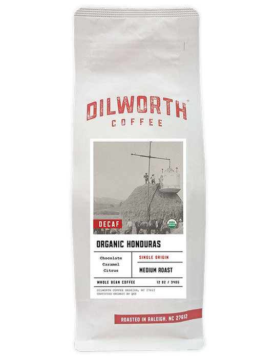 Dilworth Coffee Organic Honduras Decaf 12oz Bag