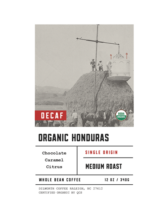 Dilworth Coffee Organic Honduras Decaf 12oz Bag