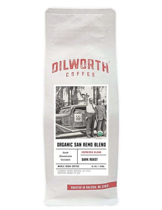 Dilworth Coffee Organic San Remo Blend 12oz Bag