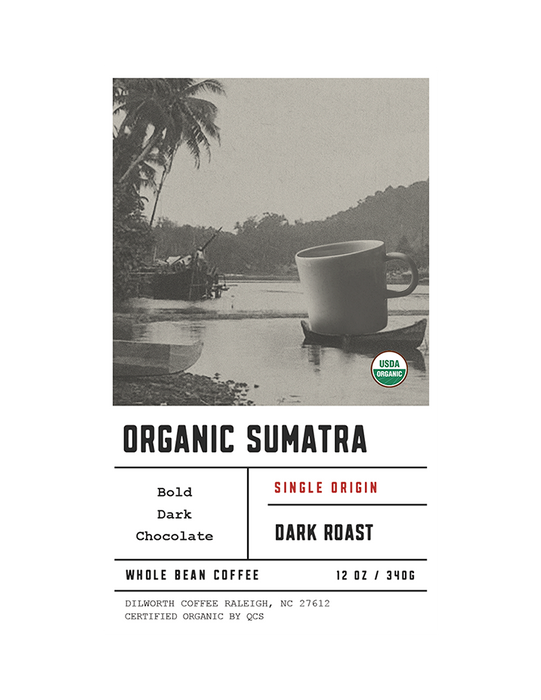 Dilworth Coffee Organic Sumatra 12oz Bag