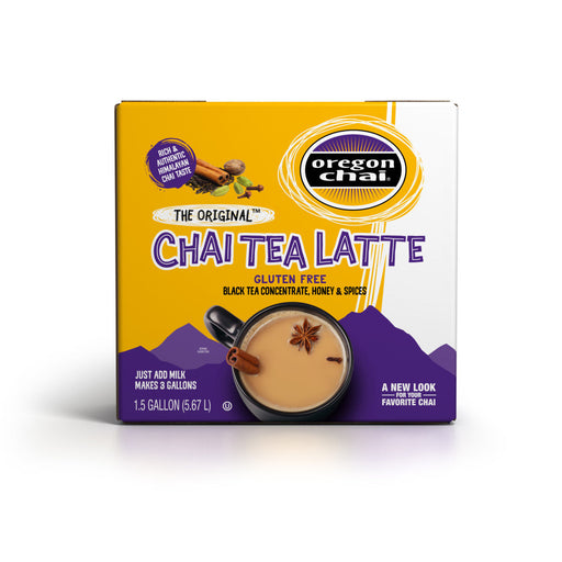 Oregon Chai Original Chai Tea Latte 1:1 Concentrate 1.5 gallon Bag In Box