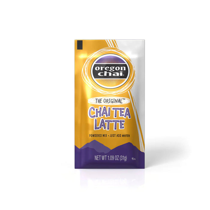 Oregon Chai Original Chai Tea Latte Dry Mix Single Serve 8ct