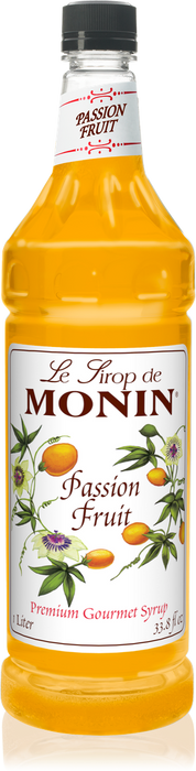 Monin Passion Fruit Flavoring Syrup 1L Plastic Bottle