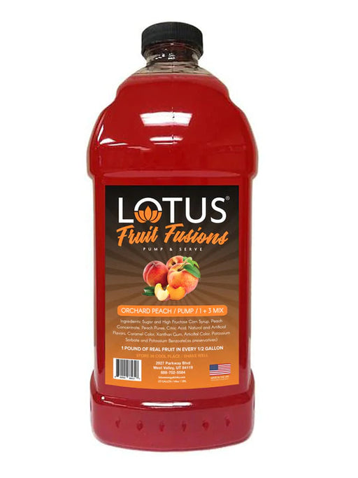 Lotus Energy Peach Fruit Fusions Concentrates 64oz Bottle