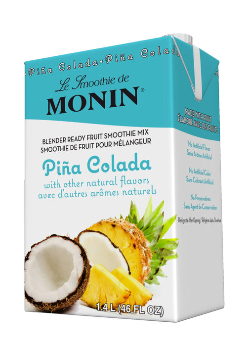Monin Pina Colada Fruit Smoothie Mix 46oz Carton