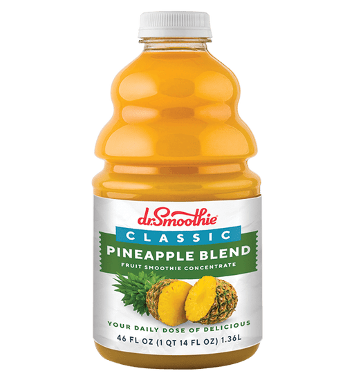 Dr. Smoothie Pineapple Blend Classic Fruit Smoothie Concentrate 46oz Bottle