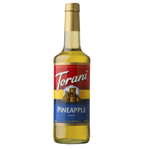 Torani Pineapple Flavoring Syrup 750mL Glass Bottle