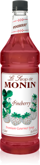 Monin Pineberry Flavoring Syrup 1L Plastic Bottle